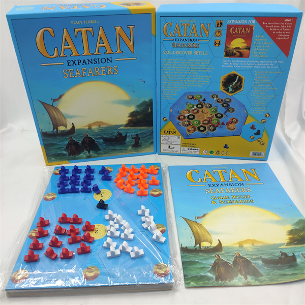 Sjöfarare CATAN Brädspel EXPANSION - Utforska, bosätt dig och erövra nya öar! Strategispel, Familjespel för barn och vuxna, åldrar 10+, 3-4 spelare