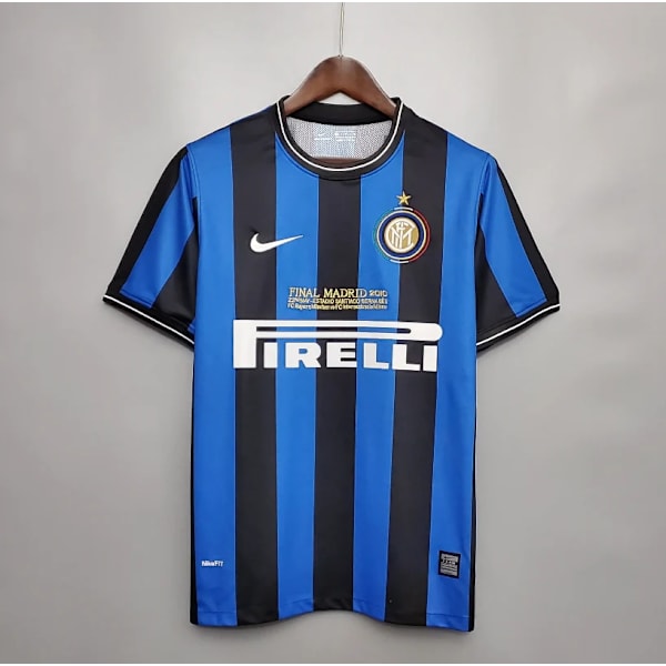 INTER MILAN 2010 MESTARIEN LIIGAN FINAALI Miesten jalkapallopaita Jalkapallo T-paita Topit[YD] M