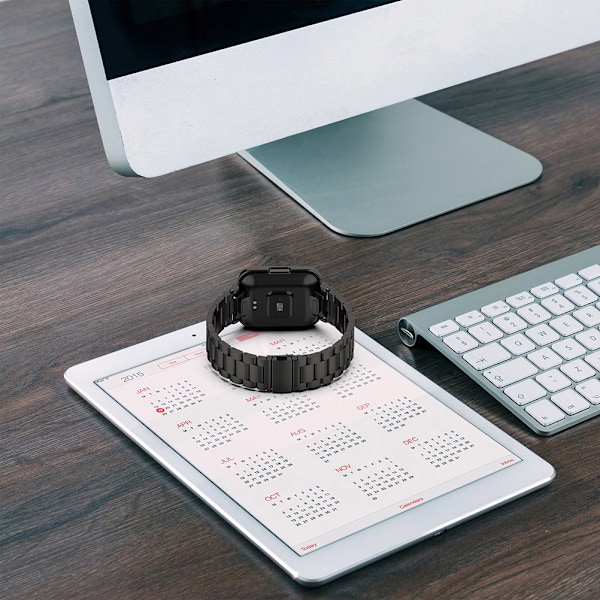 Metallarmbandsskal Kompatibelt med Xiaomi Redmi Watch2 Lite Internationell Version Metallarmband med Skyddsskal