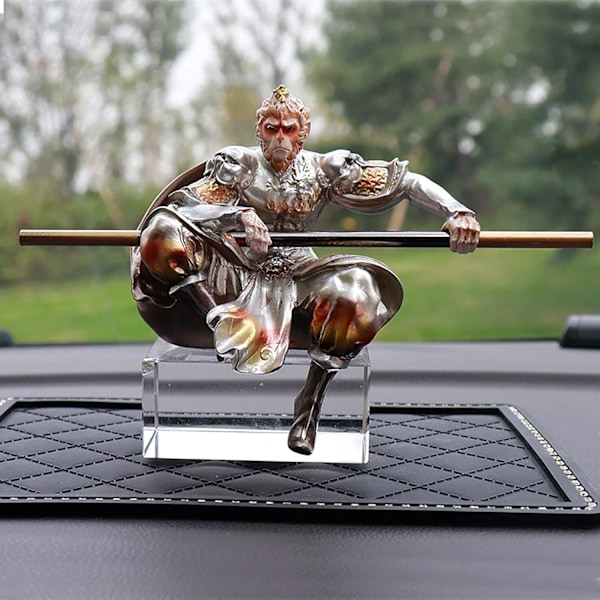 Svart myte Wukong bildekorasjoner Art Relievo, Wukong actionfigur apefigurer Monkey King Decor