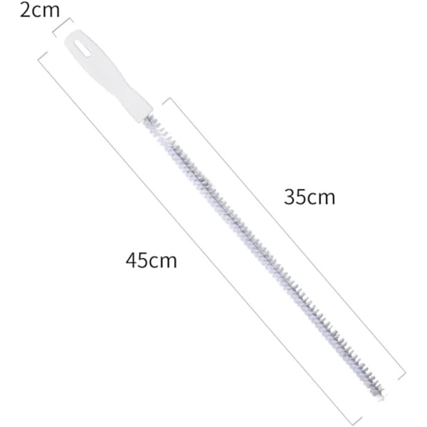 45cm flexibel diskbänk rengöringsborste vattenpipa avlopp verktyg badplugg långt hår renare överflöde avblockerare renare pinne