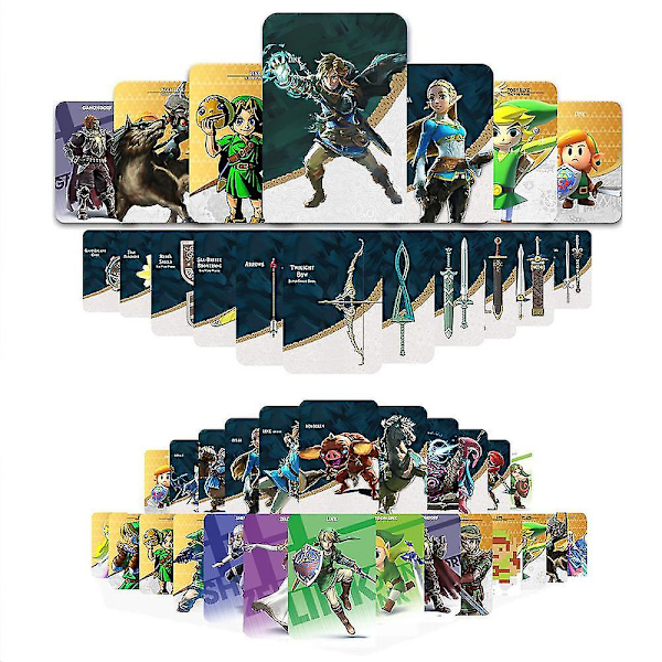 38 stk. NFC Amiibo-kort til The Legend of Zelda: Breath of the Wild Tears of the Kingdom - Link