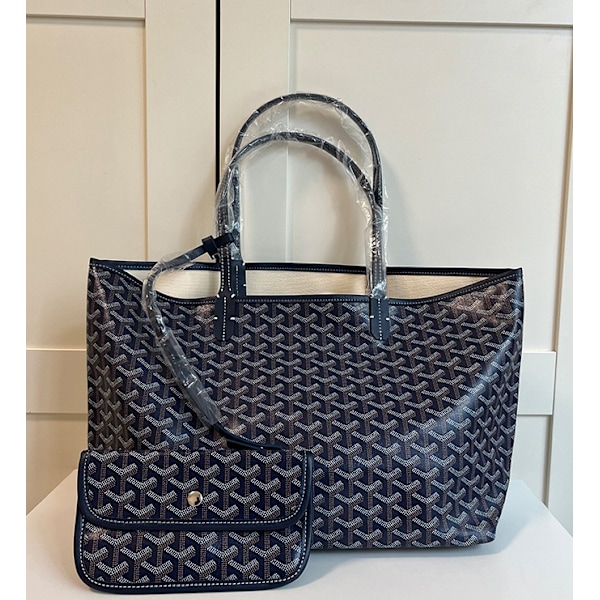 Hundetooth Taske Stor Kapacitet Pung Mor Taske Tegnebog Gave Kvinder Navy Blå-Xin Navy Blå Navy blue M size