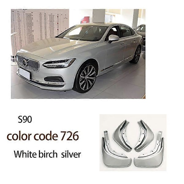 Främre Bakre Stänkskydd Blå För Volvo XC60 S90 18 2019 2020 2021 2022 Skärmstänkskydd Smuts Skydd Tillbehör[YD] S905