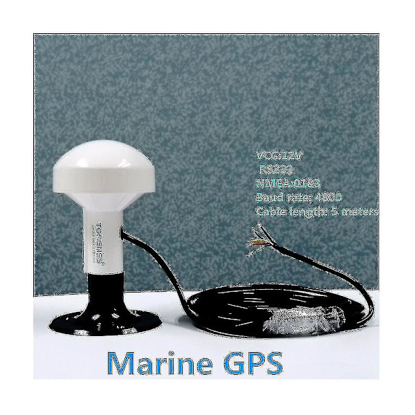 2024 Rs232 GPS Merenkulku GPS Vastaanotin Antennimoduuli Nmea 0183 Nopeus 4800 Jännite 12v Kaapeli On 5