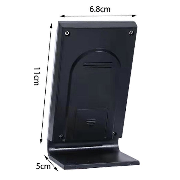 Inomhus- och utomhustermometer, inomhus- och utomhus-hygrometer barometertermometer, digital klockalarm med utomhussensordisplay[YD]