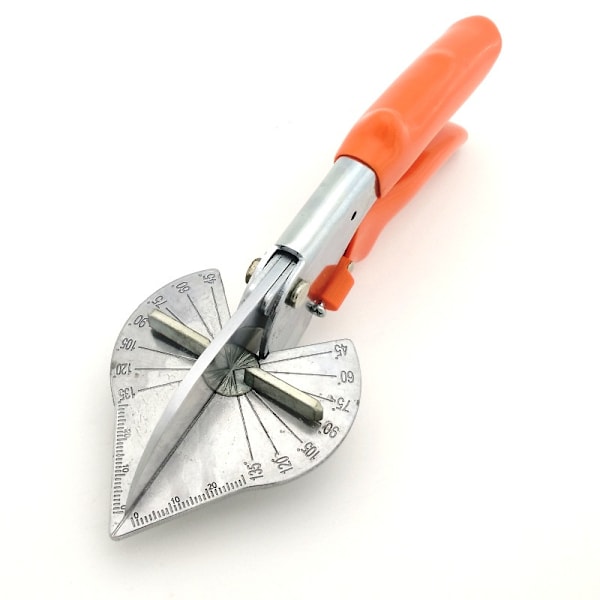 Multivinkel geringssåg, 45-135 graders justerbar vinkelmejsel, handverktyg för att skära mjukt trä, plast 22,5*7cm orange