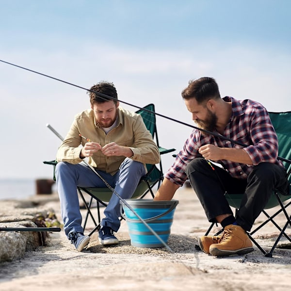 10 Liter Hopfällbar Multifunktionell Portabel Rengörings Fiske Camping Silikonhink, Utrymmesbesparande Design för Hem och Utomhus - Plattas till 5cm