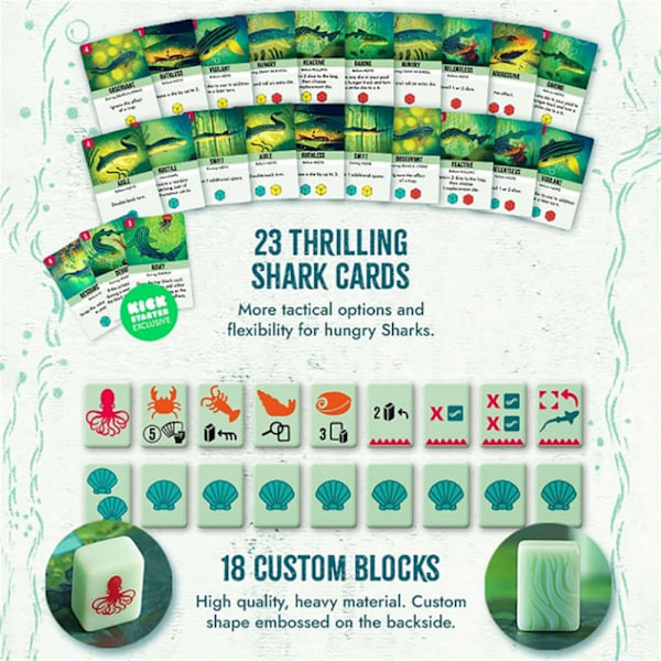 Kelp Brädspel Haj Vs Bläckfisk 2-Spelar Asymmetriskt Brädspel