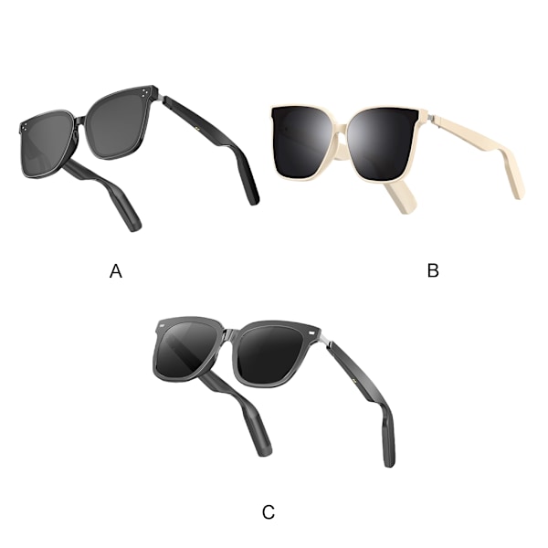 Smarte Briller Med AI Teknologi Anti-UV Polarisering For[YD] black