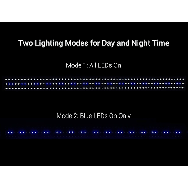 Akvaariovalo, LED-valokeila makeanveden akvaarioon, akvaariokasvivalo, 2 tilaa LED-akvaariovalo, 120-150cm, 32W, 7000K