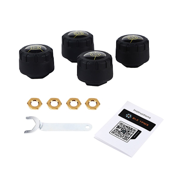 Bluetooth 5.1 Bil TPMS Sensor för Däcktrycksövervakningssystem [YD] 4Pcs