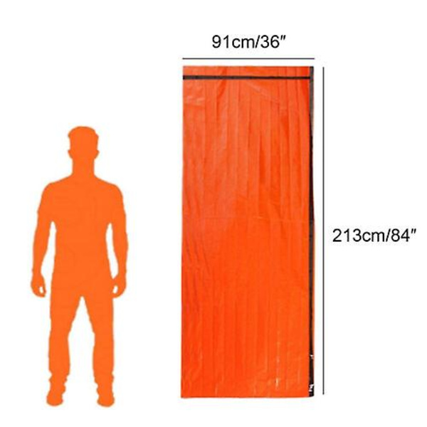 2-pack Nödsömn Säck Termisk Vattentät Camping Överlevnad Resa Utomhus 12