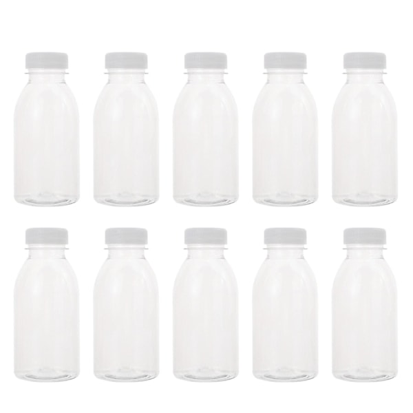 10 st dricksflaskor, plastflaskor för drycker, återanvändbara dricksflaskor - PP-material, hög temperaturbeständighet