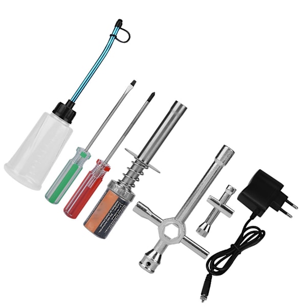 RC Nitro Starter Kit Hehkutulpan Sytytin Laturilla RC Kuorma-autolle Buggy Autolle HSP redcat (EU Pistoke){YD} 0.3