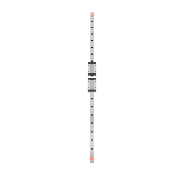 Lineaarinen ohjainkisko 600 mm, lineaarinen liukukisko ohjainkisko 2 mustalla liukukiskoilla 3D-tulostimelle CNC-koneelle kaivertimelle