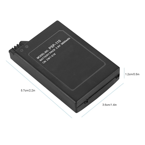 1000mAh 3.6V Li-ion Uppladdningsbart Batteripaket för Sony PSP 1000 Kontroller