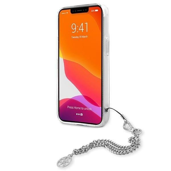 Guess Peony Chain Collection Deksel iPhone 13 Mini - Sølv Silver Silver