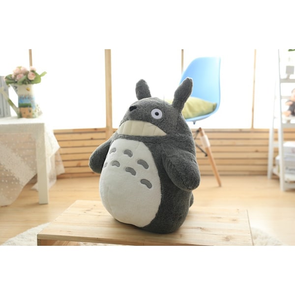 Suloinen Anime-lapset ja Totoro-nukke, suurikokoinen pehmeä tyynypehmolelu A A 40CM