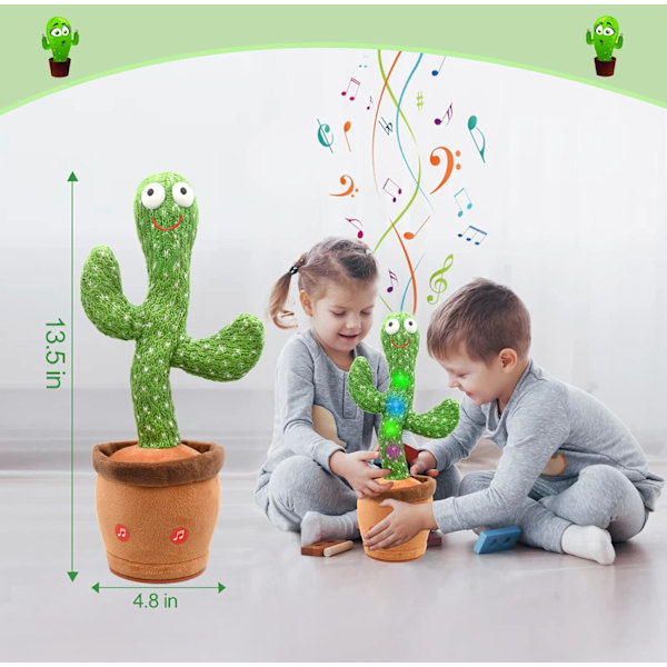 Sjungande Kaktus Leksak, Kaktus Baby Leksaker, Talande Kaktus Plyschleksak