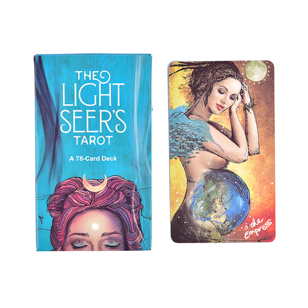 Lys Seerens Tarot En kortstokk med 78 kort e-Guidebook Kort Tavle Divin Flerfarget en størrelse