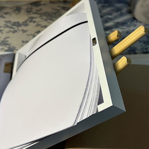 My Little Davinci Trebilde Ramme i Tre med 20 Ark - Perfekt for Barnekunst black