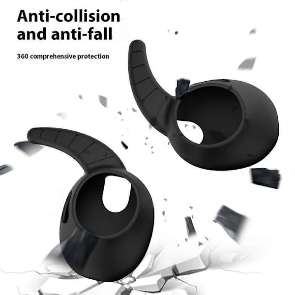 Par af Udskiftningssilikone-ørepropper til Samsung Galaxy Buds3 Skridsikre Ørekroge Bløde Beskyttere