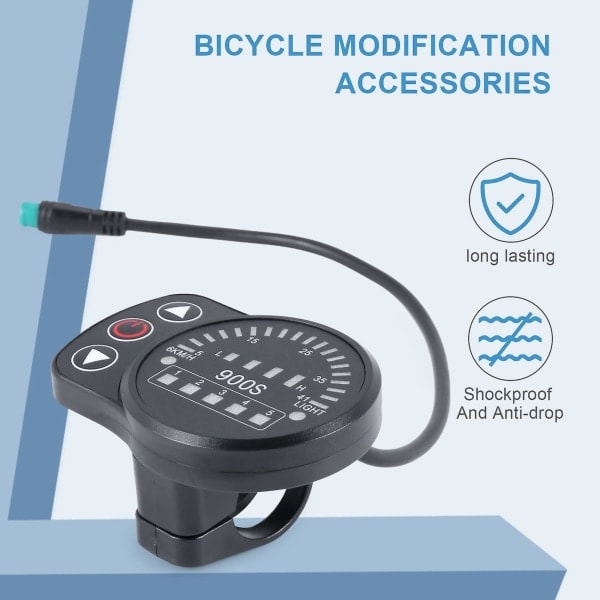 Kt-900s E-bike LED Display Meter Vandtæt Stik Display Kode Tabel Universal 24v/36v/48v Elec(){YD}
