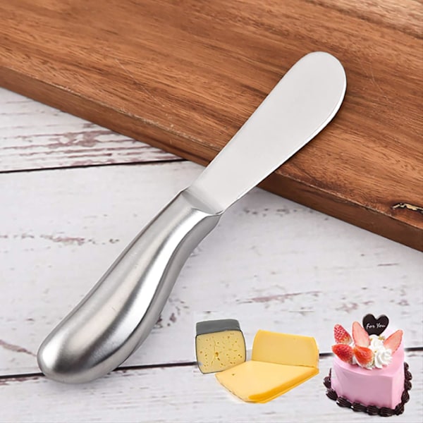 Sett med 4 smørkniver i rustfritt stål, 13,5 cm