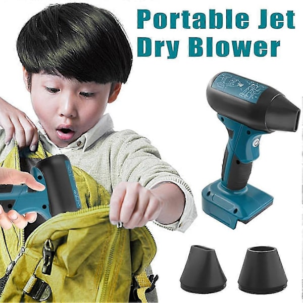 Mini Jet-Dry Blåsfläkt Handhållen Sladdlös Borstlös Dammsugare Multifunktionell 4 Lägen Elektrisk Luftblåsare For Makita
