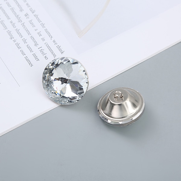 10 st 20 mm Kristall Rhinestone Knappar Passar för Soffa Möbel Ba