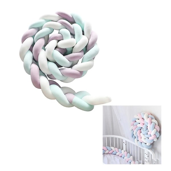 Baby Sovkudde Twist Braid Bed Surround Decoration Bumper Woven Knotted Ball