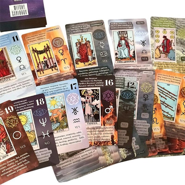 Tarotkortstokk for nybegynnere Retro Familiespill