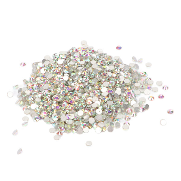 5760 stk krystallrhinestones utsøkt kutting flat bak runde rhinestones for DIY håndverk smykkedekorasjon 0.1