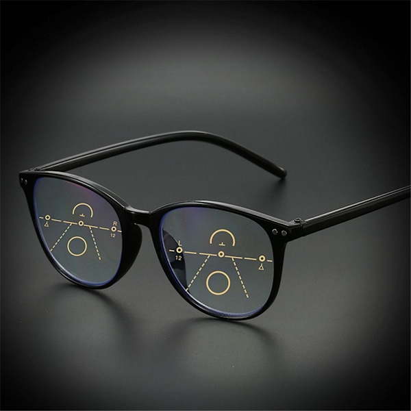 Asteittaiset moniteholasit Sinisen valon esto tietokone lasit Black Strength 1.5