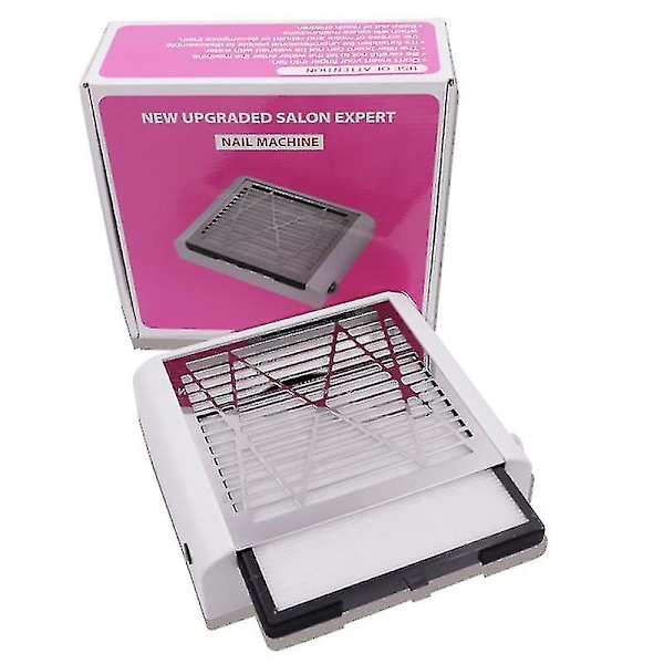Manikyr dammsugare 80W nageldammsugare fläkt dammuppsamlare[YD]
