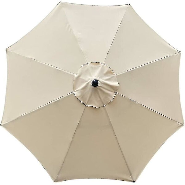 Parasol Cover, 8 Ribber, 3M, Vanntett, Anti-UV, Erstatningsstoff, Beige