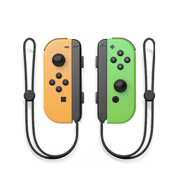 För Nintendo Switch Controller Joy-con L/r Gamepad med rem Joysticks Ersätt Joycon Gul Grön