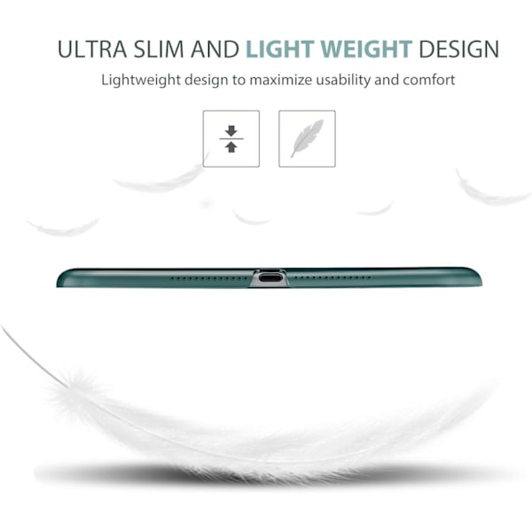 Smart Fodral för iPad 9.7 tum iPad 6:e/5:e generationen 2018 2017 (Modell: A1893 A1954 A1822 A1823), Ultratunn Lättvikt 【YD】