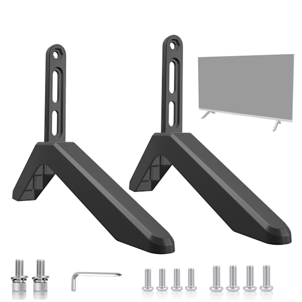 Universal TV Stand Base with Screws Easy Installation Table Base TV Leg for Vizio, Samsung, LG, TCL, Hisense