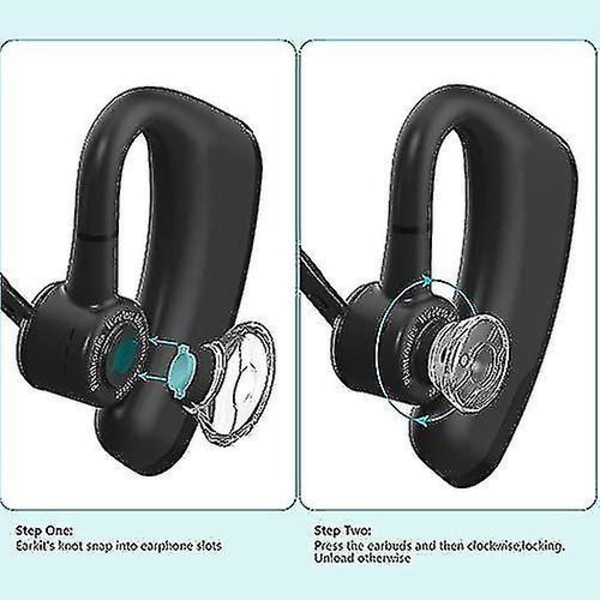 3x Ørepropper til Plantronics Voyager Legend Ørepropper Kit, Plantronics Voyager 5200 5220 5210 Bluetooth Headset Skumbetræk - Medium【mo】 Large*3pack