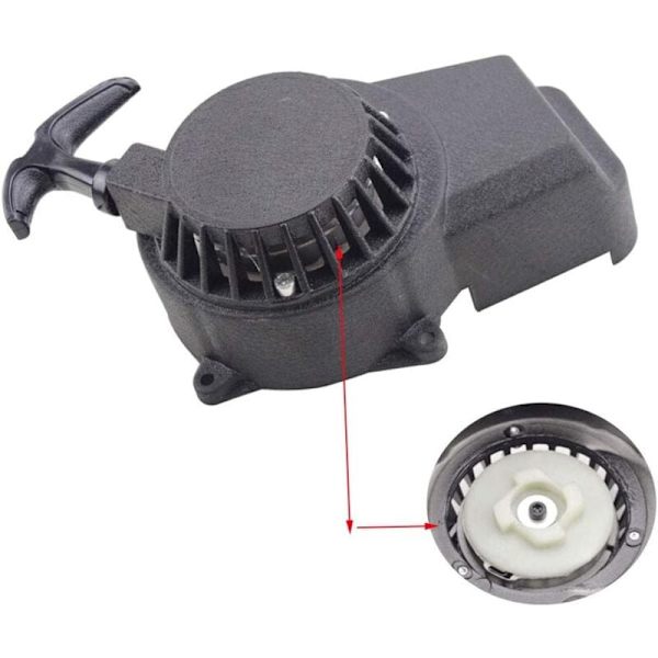 Aluminium Starter Pedaler og Dele, Sort Easy-Pull Nitte, Udskiftning til 47cc, 49cc, 2-Takts Skifte Spænde, Pocket Bike, Dirt Bike
