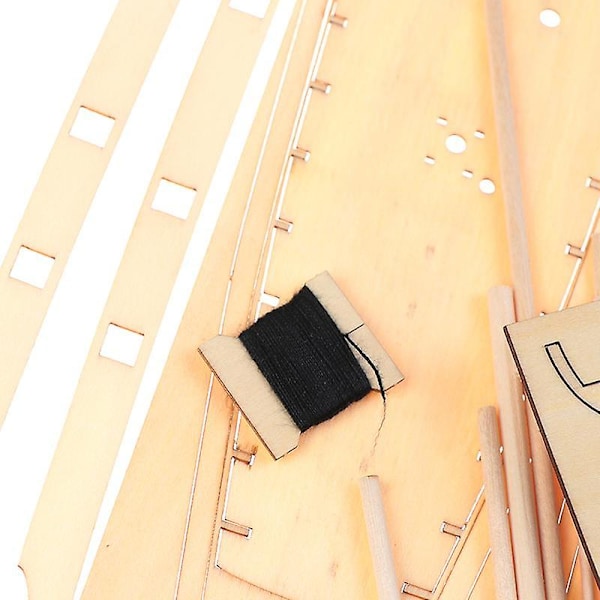 1:100 Halcon Treseilbåt Modell DIY Kit Skip Montering Dekorasjon Gave[GL]