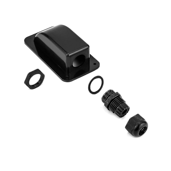 2 kpl IP68 aurinkokaapelin läpivienti vedenpitävä ABS aurinko 1-tie kaapelin läpivienti kaksoiskaapelin läpivientikotelo aurinkopaneeleille matkailuautoissa, asuntovaunuissa ja veneissä, musta