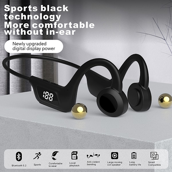 Luujohdin Kuulokkeet Langattomat Kuulokkeet Bluetooth Kuulokkeet Musta LB-K3 K69