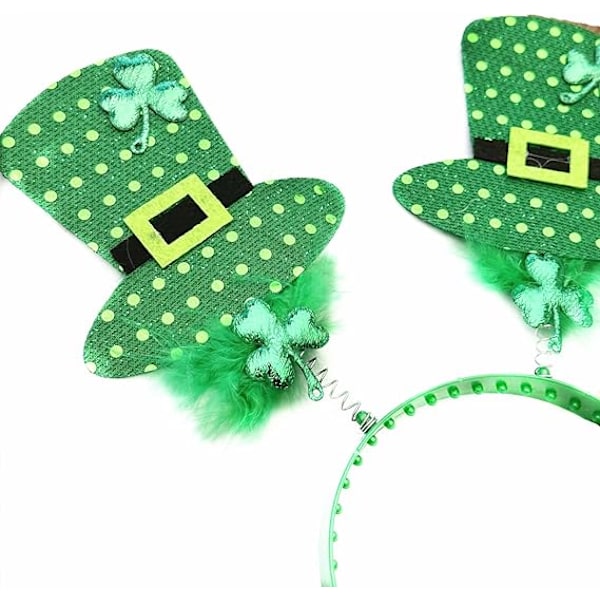 St. Patricks Dag Grøn Kløver Hårbøjle, Irske Gaver Festtøj Hår