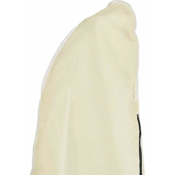 Vanntett Beskyttelsestrekk for Utvidet Parasoll med Glidelås og Snøring Oxford Stoff med Vanntett PVC-belegg Beige 26530/50/40cm