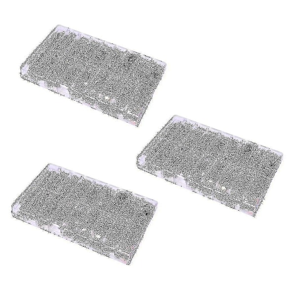 3x Klockkronor Klockhuvud Klockdelar För Armbandsur Delar Kupol Platt Huvud Klocktillbehör Reparation