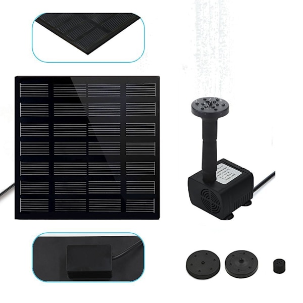 150L-H solenergidriven fontän nedsänkbar vattenpump