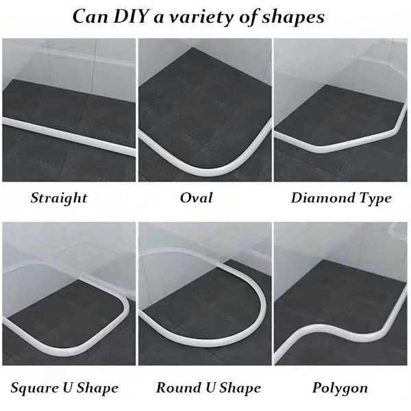 Vannstopper Vannholde stripe TRANSPARENT 100CM Transparent Transparent 200cm